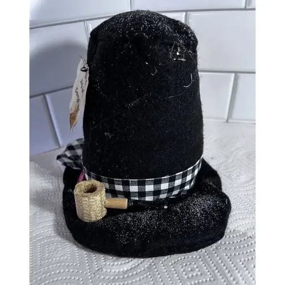 Frosty The Snowman Hat Corn Cob Pipe Fabric Decoration I’ll Be Back Someday New - Picture 7 of 9